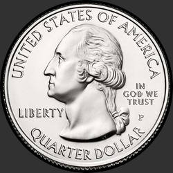 аверс 25¢ (quarter) 2014 "Shenandoah National Park / P"