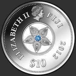 аверс 10 Dollari 2012 "Филигранность драгоценных камней"