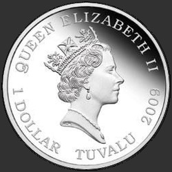 аверс 1$ (buck) 2009 "Гребнистый крокодил"