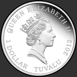 аверс 1$ (buck) 2012 "Корабль Конститьюшн"