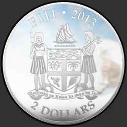 аверс $ 2 2013 "Кошка Бенгальская"