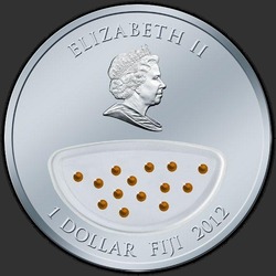 аверс 1$ (buck) 2012 "Золото. Тигр"