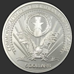 аверс 5 Долларов 2004 "Эйнштейн"