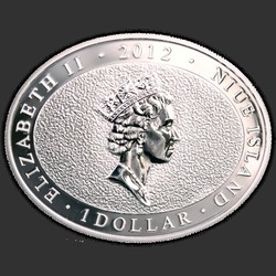 аверс 1$ (buck) 2012 "Год дракона Любовь"