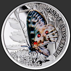 реверс 1$ (buck) 2010 "Бабочка Аполлон"