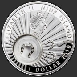аверс 1$ (buck) 2010 "Подкова на удачу"