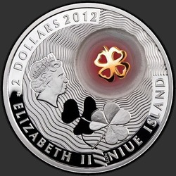 аверс 2 $ 2012 "Четырёхлистный клевер"