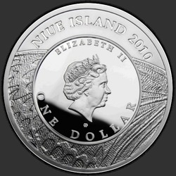 аверс 1$ (buck) 2011 "Бабочка Махаон"