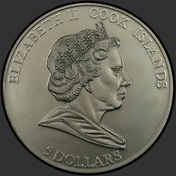 аверс 5 dolarjev 2007 "Метеорит Бренхам"