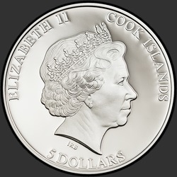 аверс 5 Dollari 2013 "Челябинский метеорит"