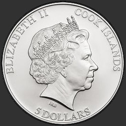 аверс 5 dolarjev 2014 "Первая любовь.  Раскрась свою монету"