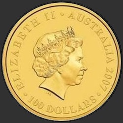 аверс 100 Dollari 2007 "Бриллиантовая свадьба"