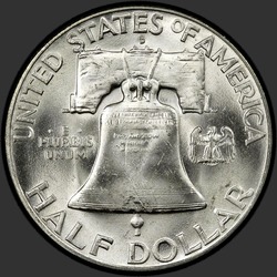 реверс 50¢ (half) 1949 "USA - 50 centů (půldolar) / 1949 - D"