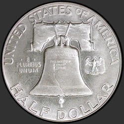 реверс 50¢ (half) 1950 "미국 - 50 센트 (하프 달러) / 1950 - 증거"
