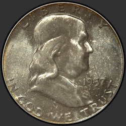аверс 50¢ (half) 1957 "USA - 50 centů (půldolar) / 1957 - P"