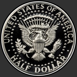 реверс 50¢ (half) 1971 "USA - 50 centů (půldolar) / 1971 - S Důkaz"