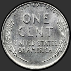 реверс 1¢ (penny) 1943 "USA - 1 Cent / 1943 - S"