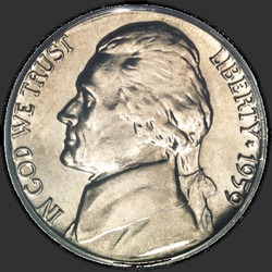 аверс 5¢ (nickel) 1959 "USA - 5 centů / 1959 - D"