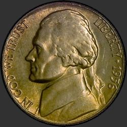 аверс 5¢ (nickel) 1956 "USA - 5 centů / 1956 - P"