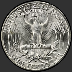 реверс 25¢ (квотер) 1945 "USA - Quarter / 1945 - D"