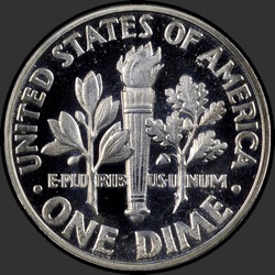 реверс 10¢ (dime) 1961 "USA - Dime / 1961 - Důkaz"