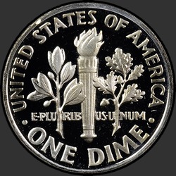 реверс 10¢ (дайм) 1970 "USA - Dime / 1970 - S Proof"