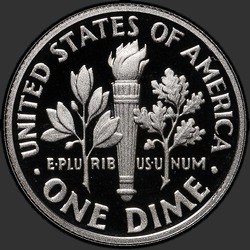 реверс 10¢ (дайм) 2013 "USA - Dime / 2013 - S Proof"