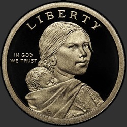 аверс 1$ (бак) 2013 "USA - 1 Dollar / 2013 - {"_":"S"}"