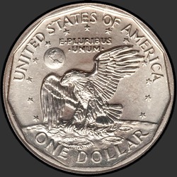 реверс 1$ (бак) 1999 "USA - 1 Dollar / 1999 - {"_":"D"}"