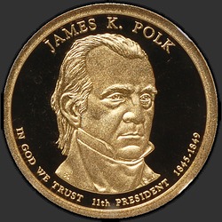 аверс 1$ (бак) 2009 "USA - 1 Dollar / 2009 - {"_":"S"}"