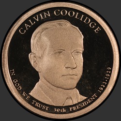 аверс 1$ (бак) 2014 "USA - 1 Dollar / 2014 - {"_":"S"}"