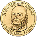аверс 1$ (бак) 2008 "USA - 1 Dollar / 2008 - {"_":"P"}"