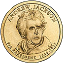 аверс 1$ (бак) 2008 "USA - 1 Dollar / 2008 - {"_":"P"}"