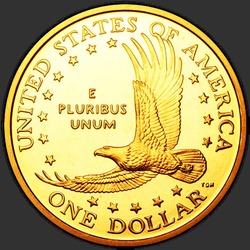 реверс 1$ (бак) 2005 "USA - 1 Dollar / 2005 - {"_":"S"}"
