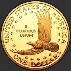 реверс 1$ (бак) 2008 "США - 1 долар / Рік випуску 2008 - { "_": "S"}"