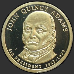 аверс 1$ (buck) 2008 "USA - 1 Dollar / 2008 - {"_":"S"}"