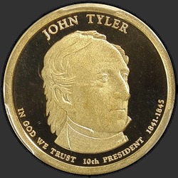 аверс 1$ (buck) 2009 "USA - 1 Dollar / 2009 - {"_":"S"}"