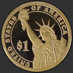 реверс 1$ (бак) 2010 "USA - 1 Dollar / 2010 - {"_":"S"}"