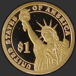 реверс 1$ (бак) 2010 "USA - 1 Dollar / 2010 - {"_":"S"}"