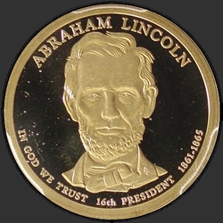 аверс 1$ (бак) 2010 "USA - 1 Dollar / 2010 - {"_":"S"}"