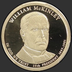 аверс 1$ (бак) 2013 "USA - 1 Dollar / 2013 - {"_":"S"}"