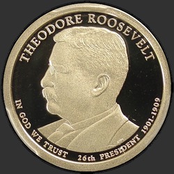 аверс 1$ (бак) 2013 "USA - 1 Dollar / 2013 - {"_":"S"}"
