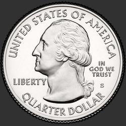 аверс 25¢ (квотер) 2012 "Национальный парк Гавайские вулканы / S"