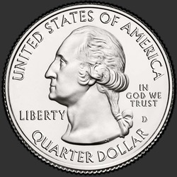 аверс 25¢ (quarter) 2016 "Harpers Ferry (Harpers Ferry) / P"