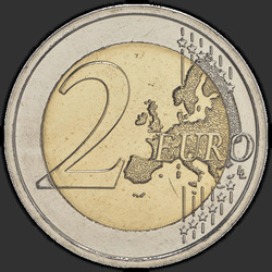 реверс 2€ 2016 "550 лет со дня смерти Донателло"