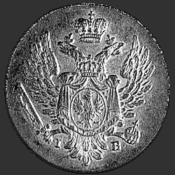 реверс 1 грош 1821 "1 грош 1821 года IB. "