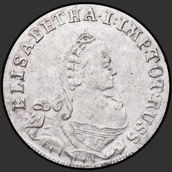 реверс 6 بنسات 1759 "6 بنسات في عام 1759. "ELISABETHA ... روس""