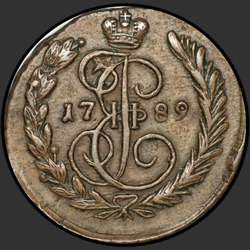 аверс 1 kopeck 1789 "1 kopeck 1789 م."