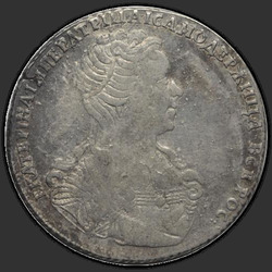 реверс Poltina 1727 "Poltina 1727 "بطرسبرج نوع بورتريت RIGHT" SPB. "المتسلط""