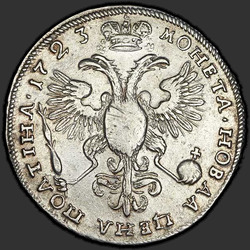 аверс Poltina 1723 "Poltina 1723 "Hermelín plášť." "VSEROSIISKII""